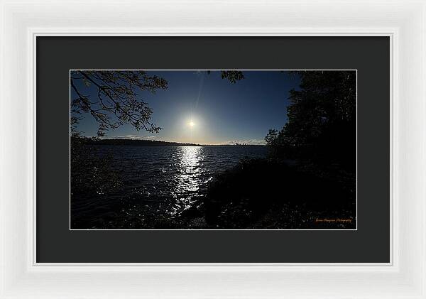 As the sun sets - Framed Print