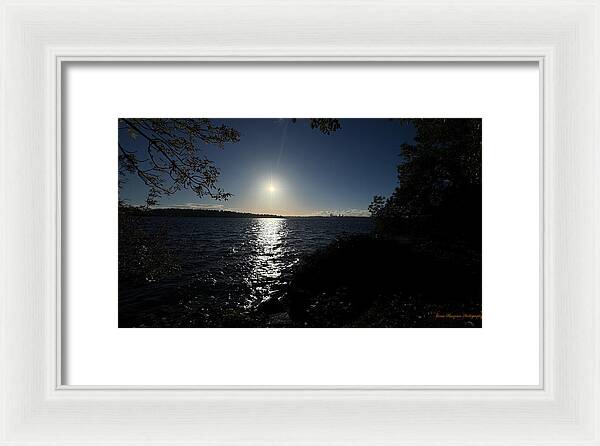 As the sun sets - Framed Print