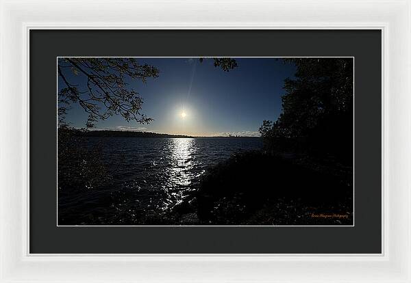 As the sun sets - Framed Print