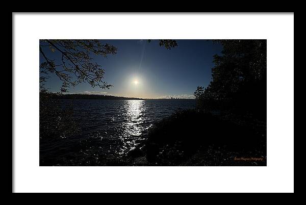As the sun sets - Framed Print