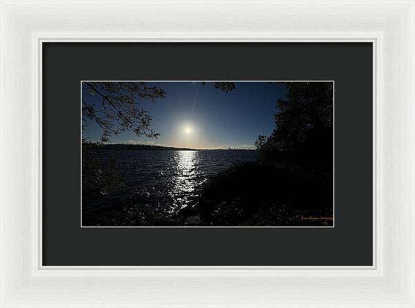 As the sun sets - Framed Print
