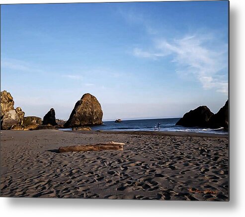 At the beach 4 - Metal Print