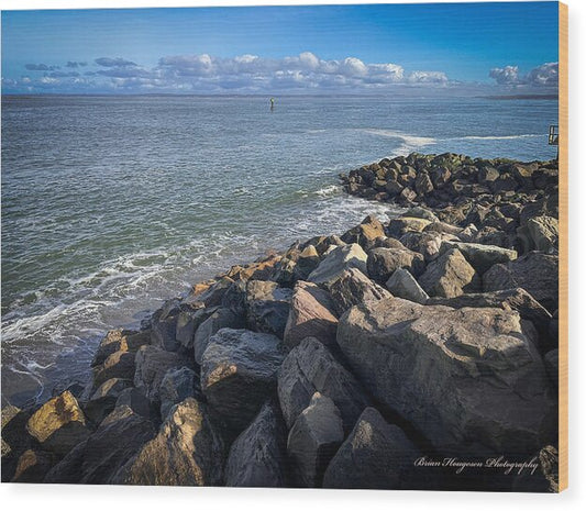 At the coast - Wood Print