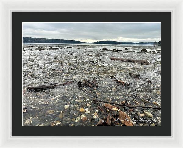 At the sound - Framed Print