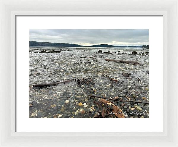 At the sound - Framed Print