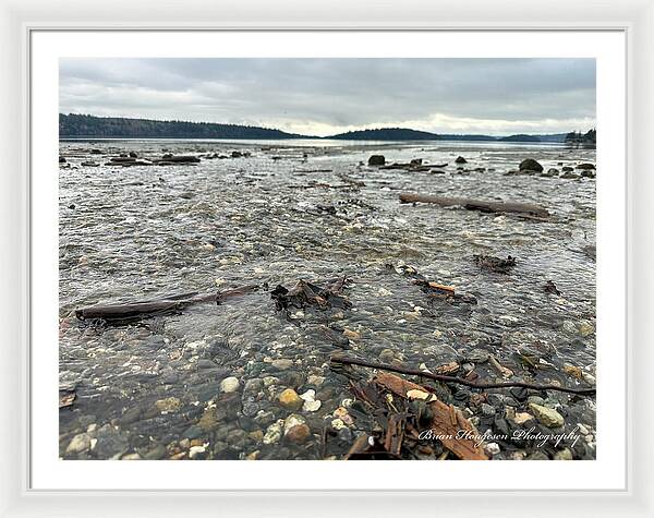 At the sound - Framed Print