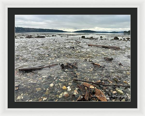 At the sound - Framed Print