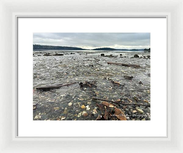 At the sound - Framed Print