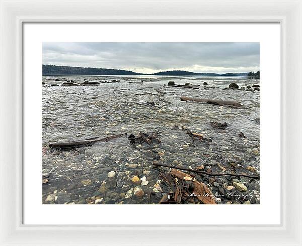 At the sound - Framed Print