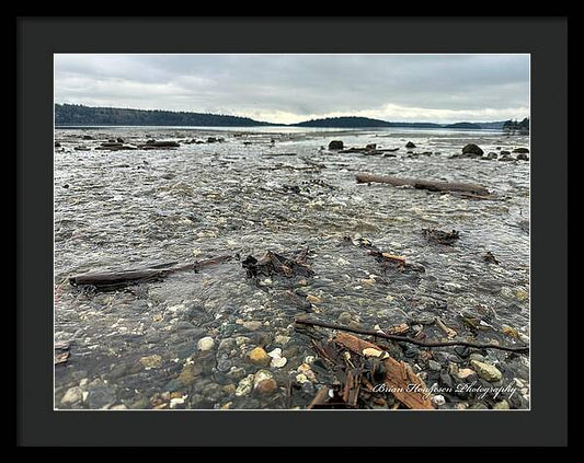 At the sound - Framed Print