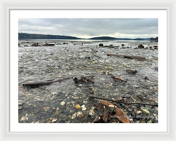 At the sound - Framed Print