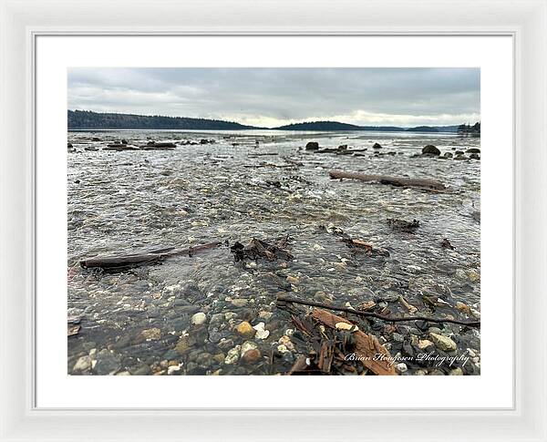 At the sound - Framed Print