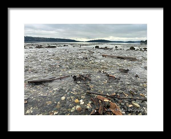 At the sound - Framed Print