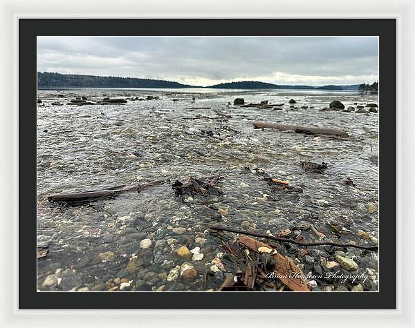 At the sound - Framed Print