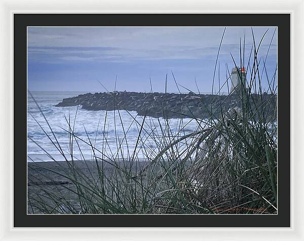 Bandon Oregon  light house - Framed Print