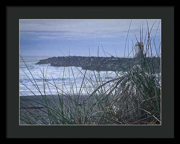 Bandon Oregon  light house - Framed Print