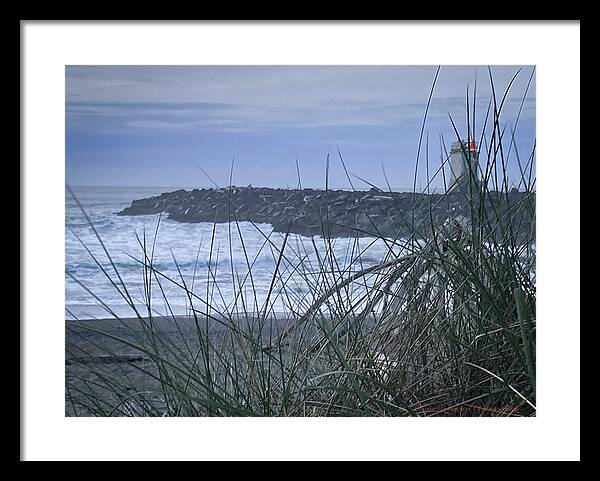 Bandon Oregon  light house - Framed Print