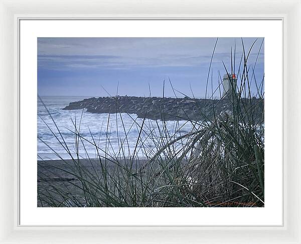 Bandon Oregon  light house - Framed Print