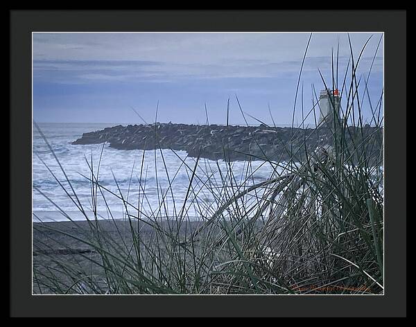 Bandon Oregon  light house - Framed Print