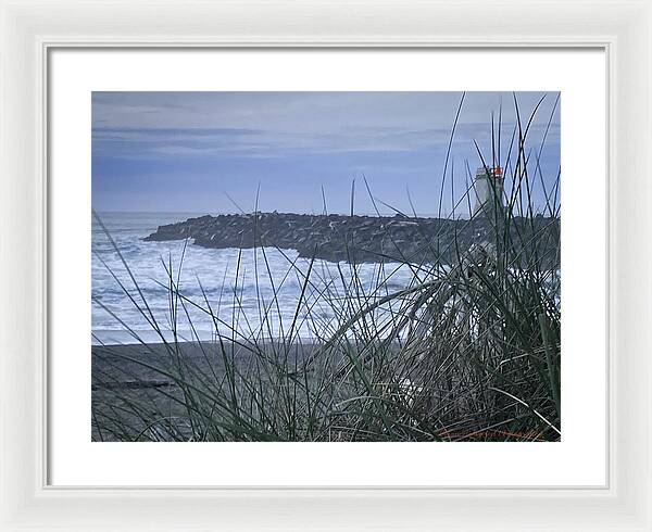 Bandon Oregon  light house - Framed Print