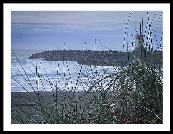 Bandon Oregon  light house - Framed Print