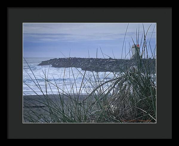 Bandon Oregon  light house - Framed Print