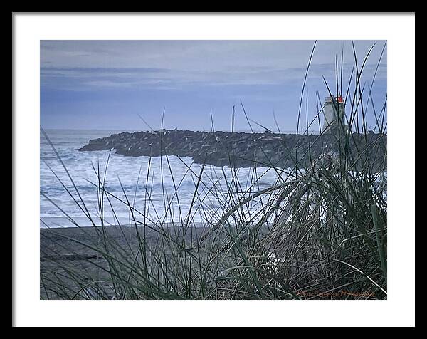 Bandon Oregon  light house - Framed Print