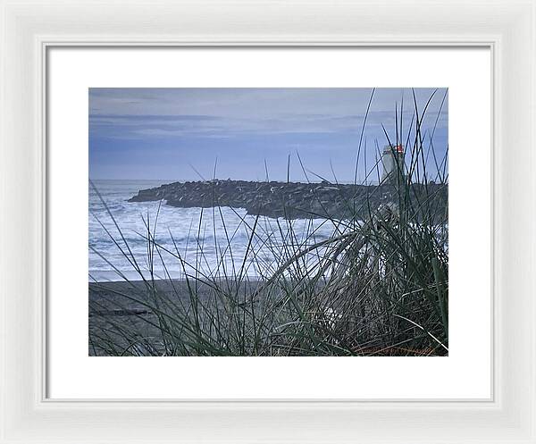 Bandon Oregon  light house - Framed Print