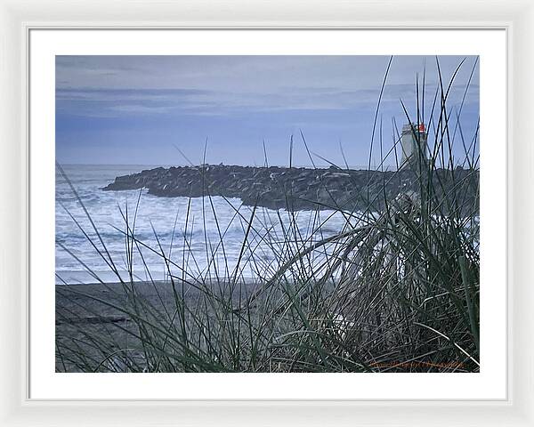 Bandon Oregon  light house - Framed Print