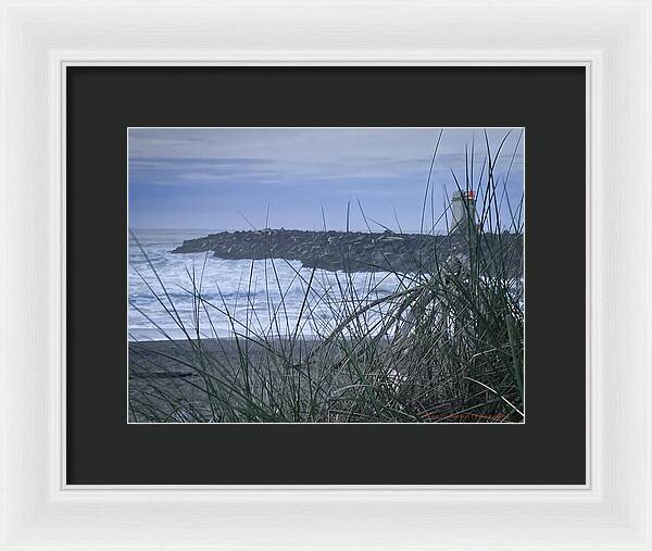 Bandon Oregon  light house - Framed Print