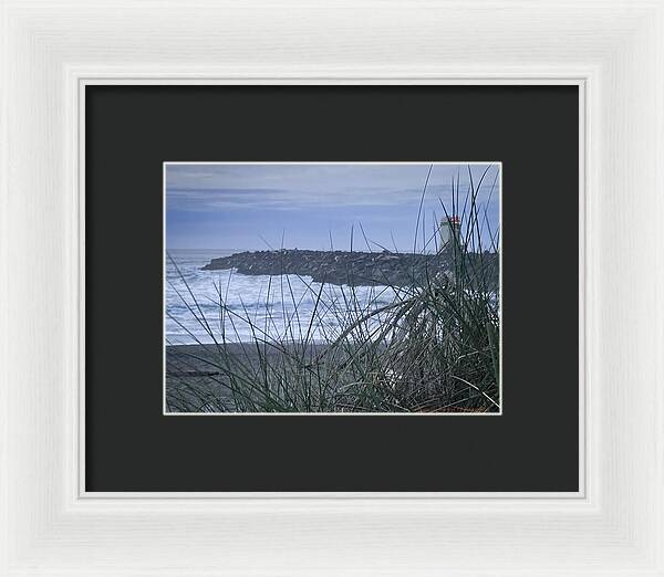 Bandon Oregon  light house - Framed Print