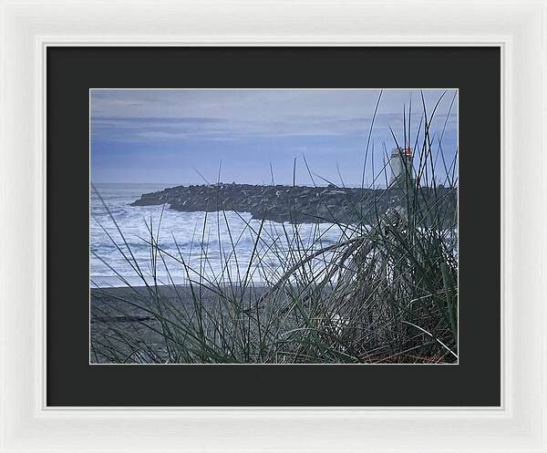 Bandon Oregon  light house - Framed Print