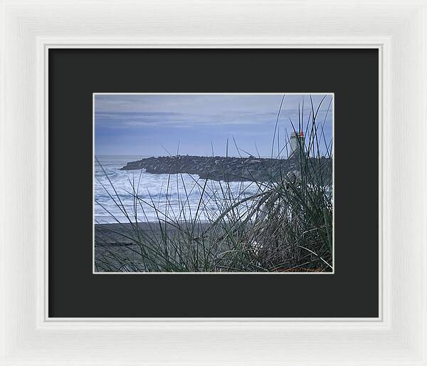 Bandon Oregon  light house - Framed Print