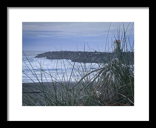Bandon Oregon  light house - Framed Print
