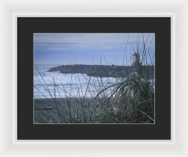 Bandon Oregon  light house - Framed Print