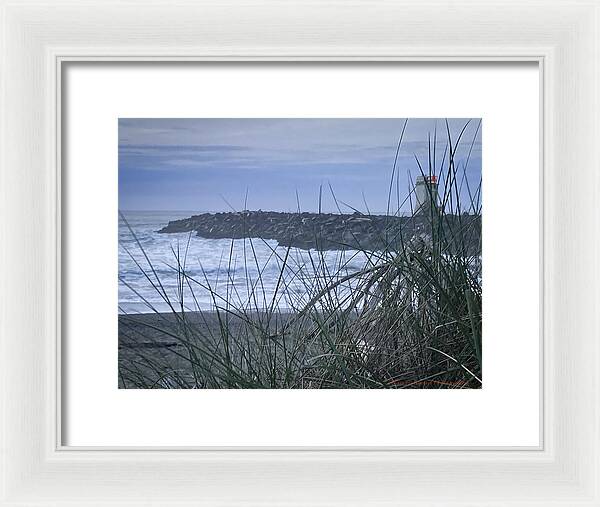 Bandon Oregon  light house - Framed Print