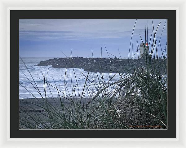 Bandon Oregon  light house - Framed Print