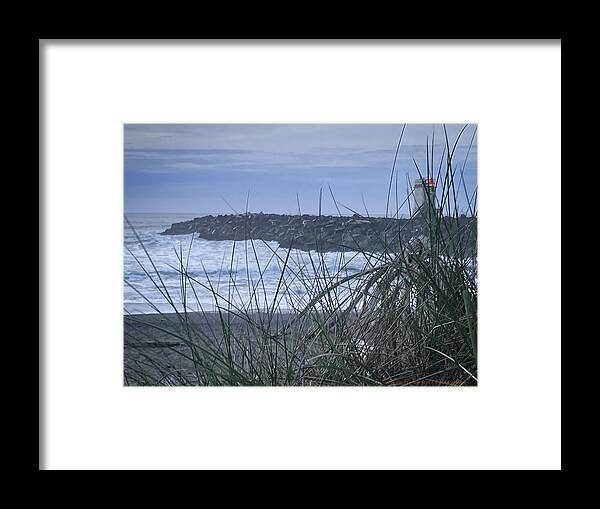 Bandon Oregon  light house - Framed Print