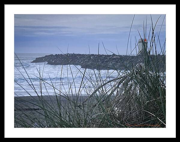Bandon Oregon  light house - Framed Print