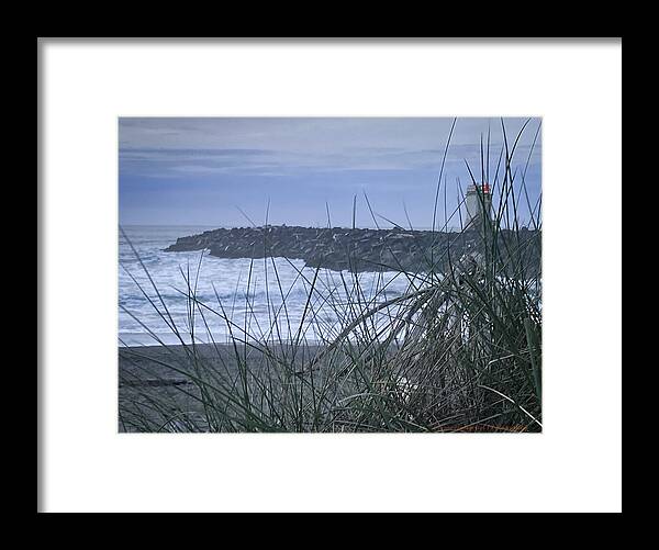 Bandon Oregon  light house - Framed Print