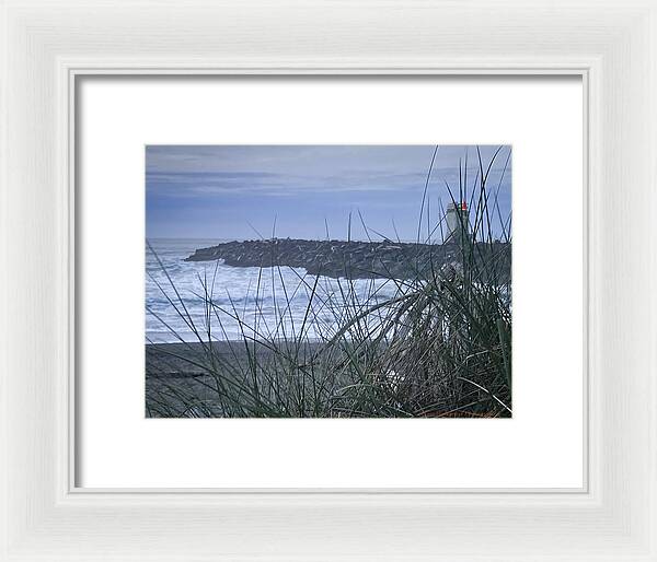 Bandon Oregon  light house - Framed Print
