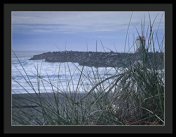 Bandon Oregon  light house - Framed Print