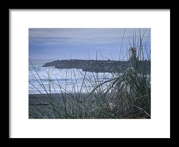 Bandon Oregon  light house - Framed Print