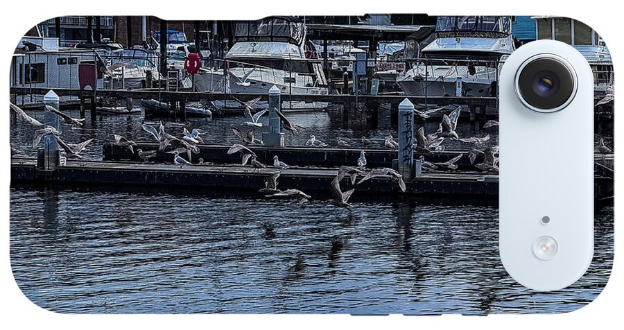 Birds at the Dock - Phone Case