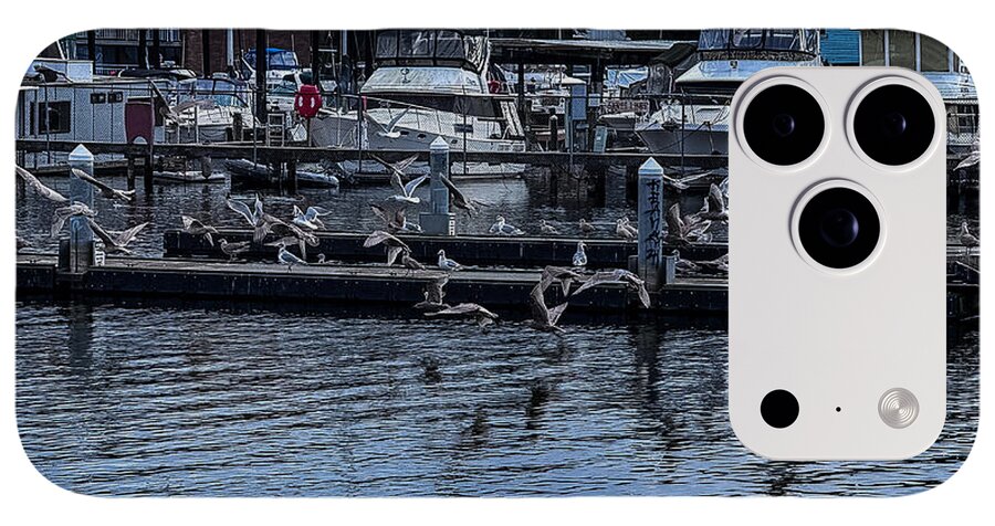 Birds at the Dock - Phone Case