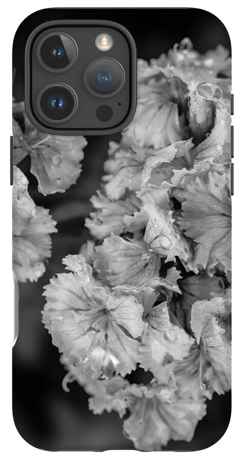 Black and White Floral Study - Phone Case