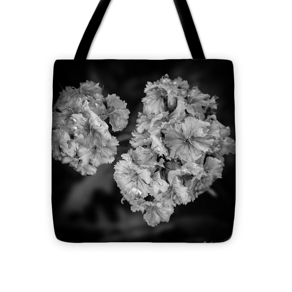 Black and White Floral Study - Tote Bag