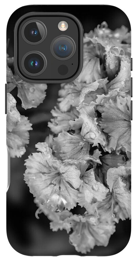 Black and White Floral Study - Phone Case
