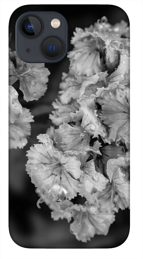 Black and White Floral Study - Phone Case