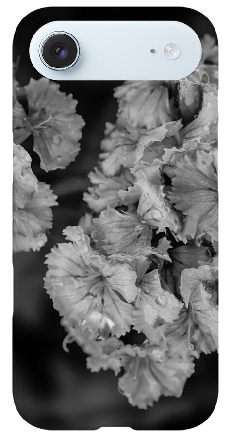Black and White Floral Study - Phone Case